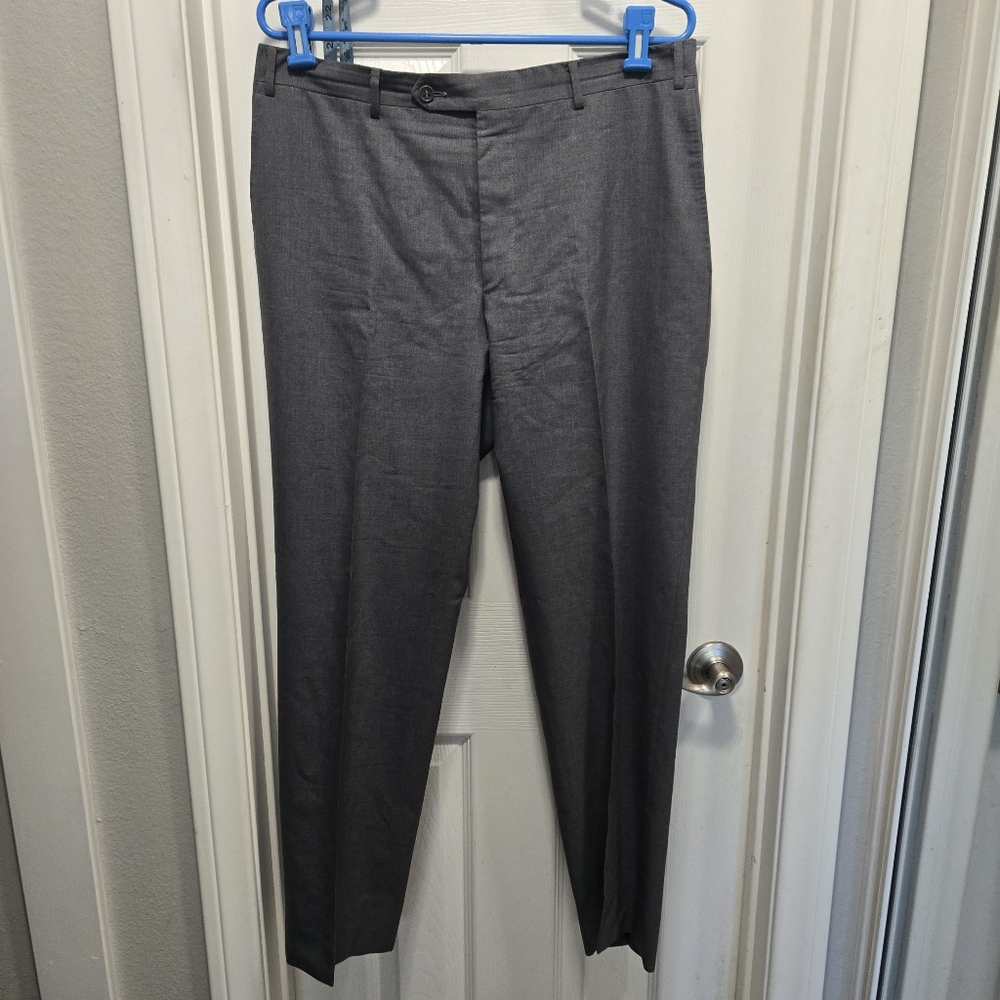 Canali Wool Gray Dress Pants Size 34x30